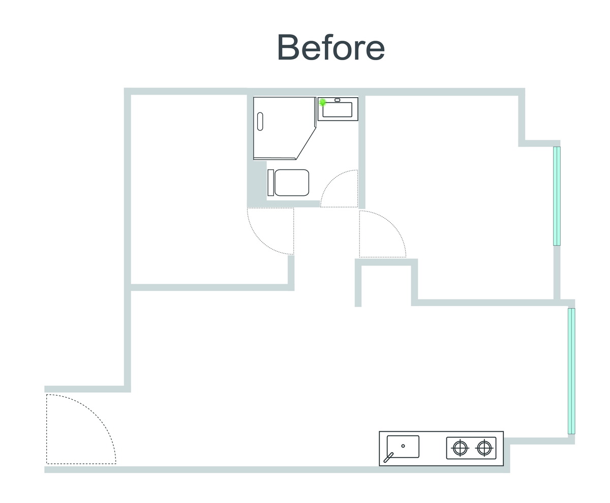板穚公寓住宅改造前平面圖